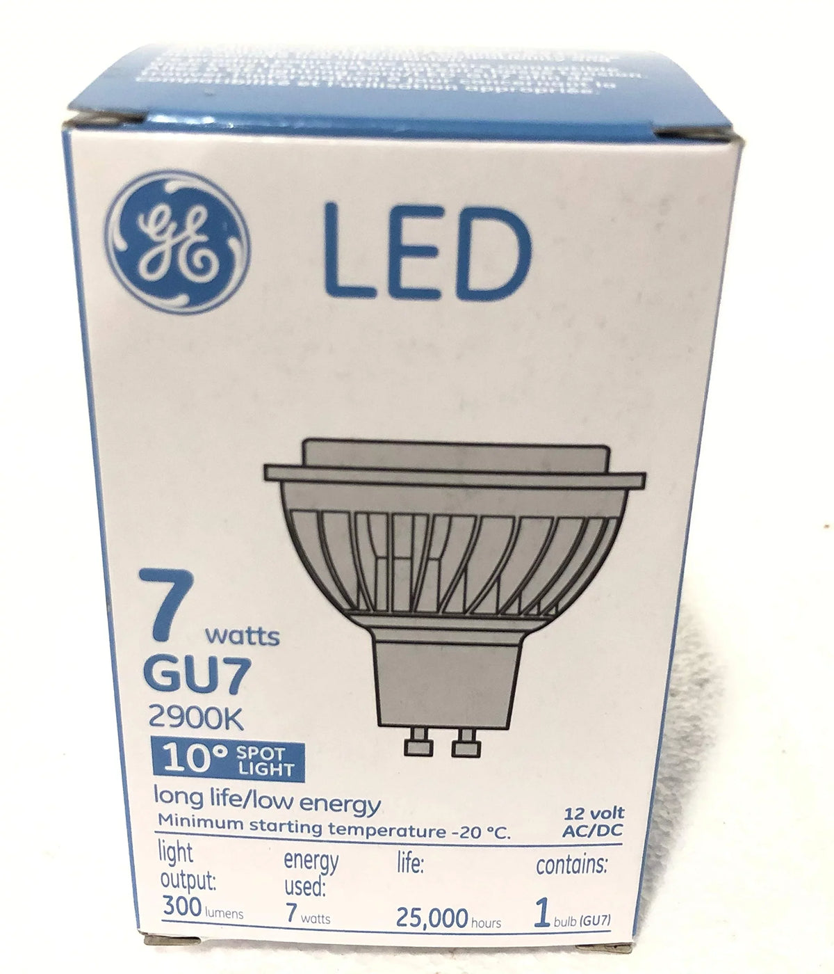 Bulb 7 Led AC/DC 2900K 42341 Ge watts 12Volts Lumens GU7 300 10pk