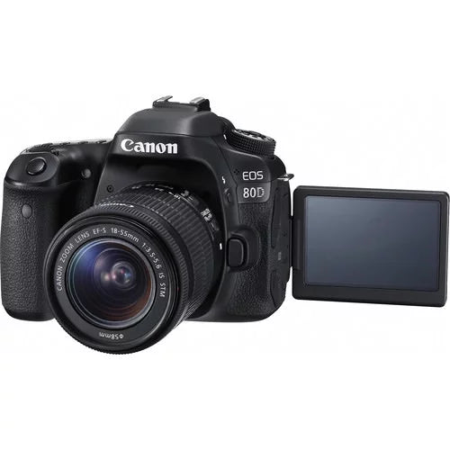 Expo Lens DSLR 18-55mm EOS + 64GB Canon Kit Camera 80D with Essentials