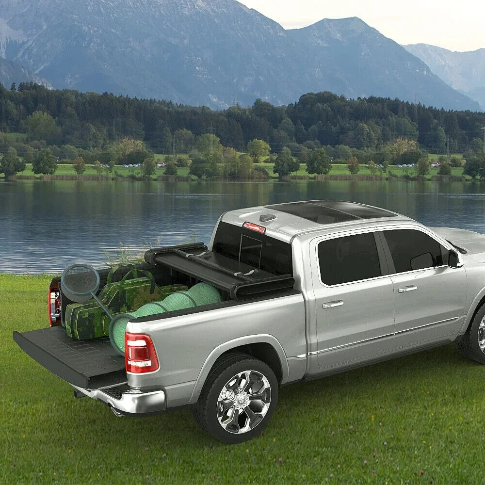Without Dodge Cover up Bed Bed Ram Roll Tonneau Soft Truck Rambox 5.7 for ft Ledkingdomus 2009-2023 1500