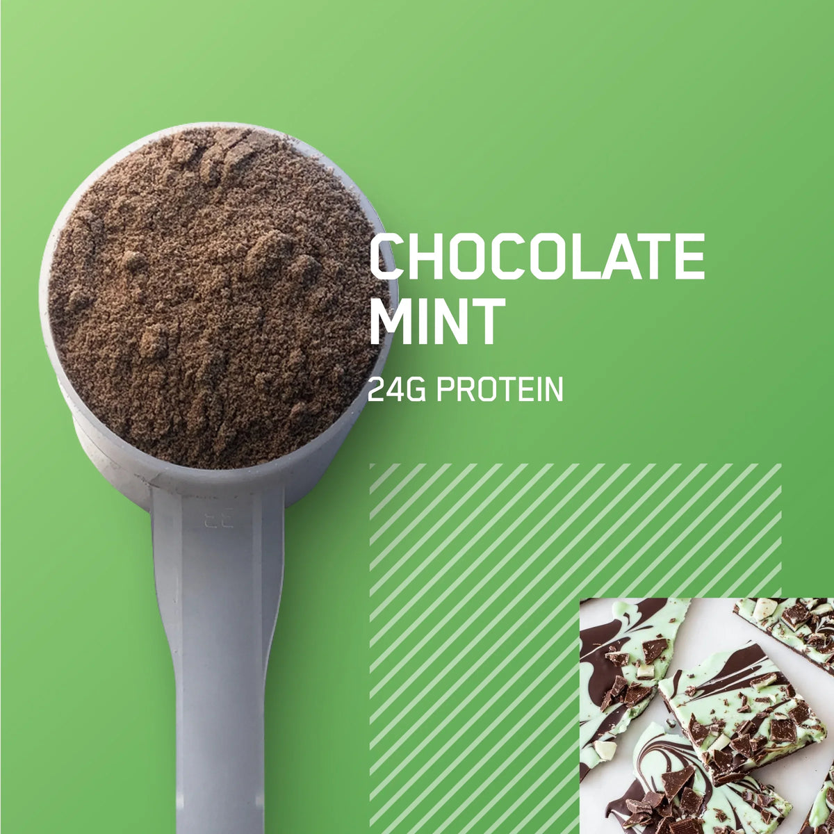 lb Powder, Mint, Chocolate Standard Optimum Protein, Nutrition, Protein Whey 100% 1.98 Gold 24g
