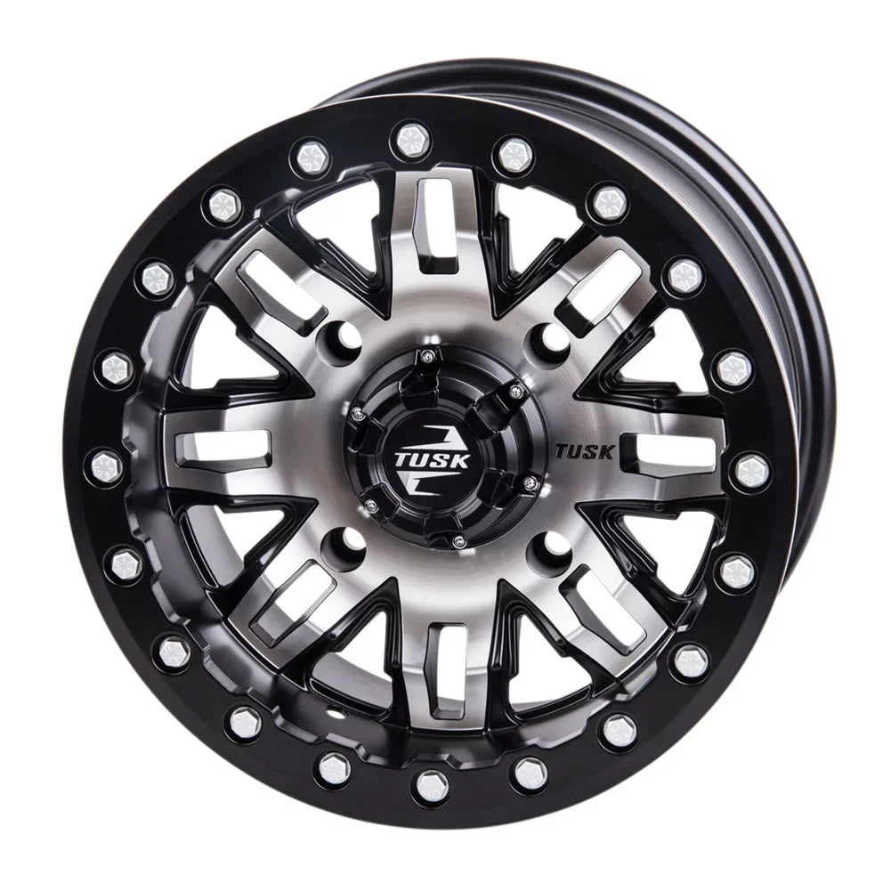 2022 Beadlock Sport Teton 3.0 + For 2 1000 RMAX YAMAHA 14x7 Wheel 4/156 Tusk Machined/Black Wolverine 4.0