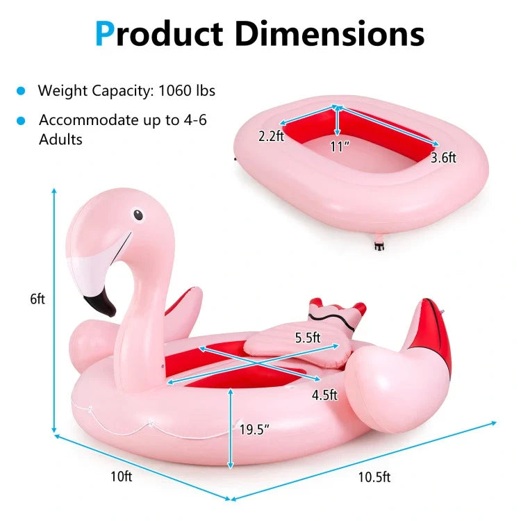 6 and Flamingo People Pool 6 River for Floating Island Cup Inflatable Holders with