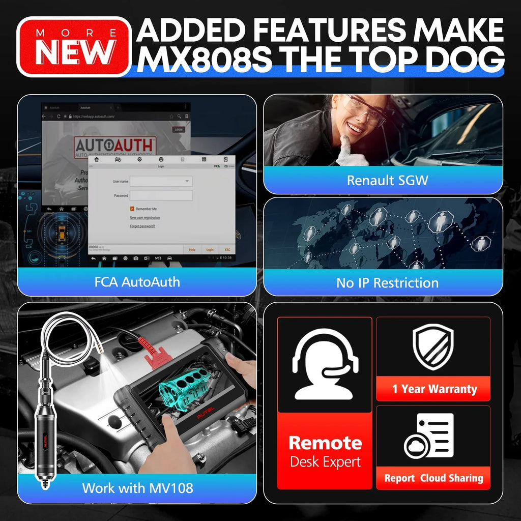 3000+ 4GB All Android MK808Z same Tool 11 Year System MX808S FCA MaxiCheck Scan, 64GB MK808S with Bidirectional 4-Core RK3566 2 OE Autoauth Diagnostic Update, & Autel as