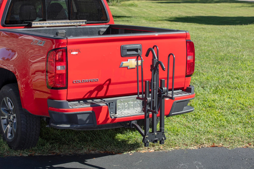 10104071 lbs. Tough Foldable Platform Rack Car Hitch-Mount Hyper 80 2-Bike Capacity