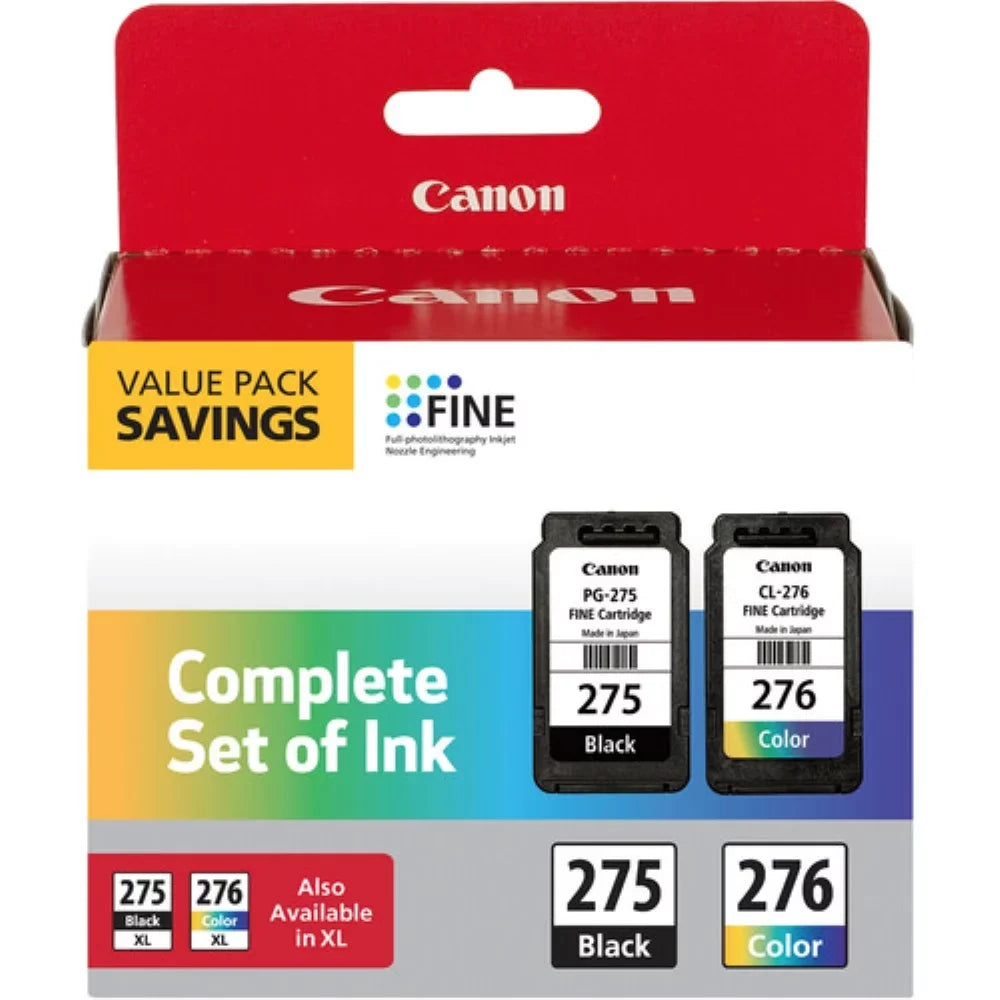 Set Ink PG-275, Complete of Canon Value CL-276 Pack
