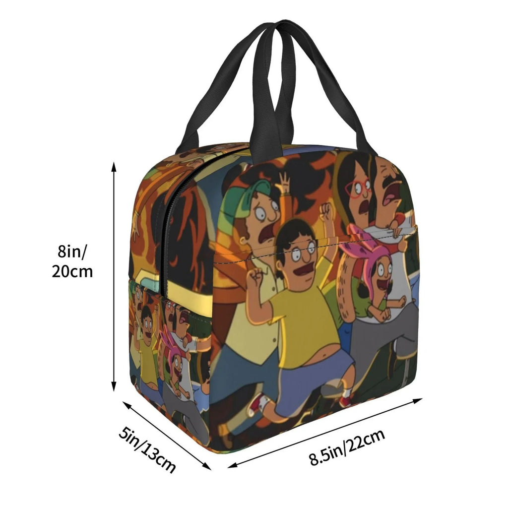 Reusable For Thermal Adventure Bag And Lunch School Bob's Office Box Insulated Adult Cooler Kids Bag For Burgers Bento Picnic Portable Lunch