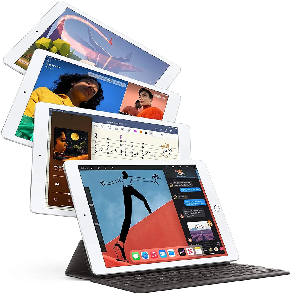 2020) (8th iPad Wifi 10.2" Silver.USED.A Gen; Apple - 32GB