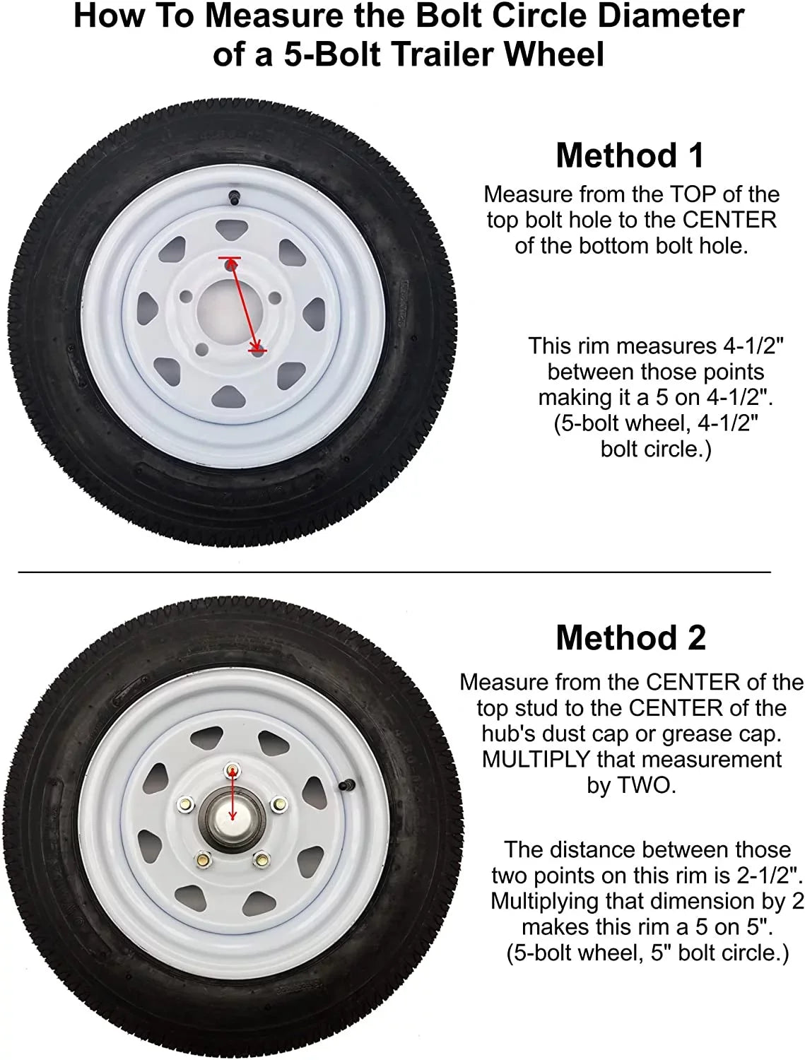 1-1/16 of &amp; 4-1/2 Includes 1-3/8 on Inch Flanged, Spindles - Trailer Hub Tapered Inch Inch 5-Bolt Assemblies (2) to Bearings Pair