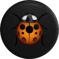 Backup Text Ladybug Wrangler JL Spare Jeep for Inch 2018 RV 2019 33 Tire Emoji Camera Cover