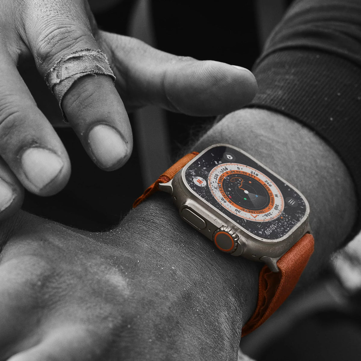 2.16 49 with Alpine - 32 watch textile band - smart M Bluetooth Ultra - 4G Loop - - UWB, - size: GB - mm - Apple - orange LTE, oz Watch Wi-Fi, titanium -