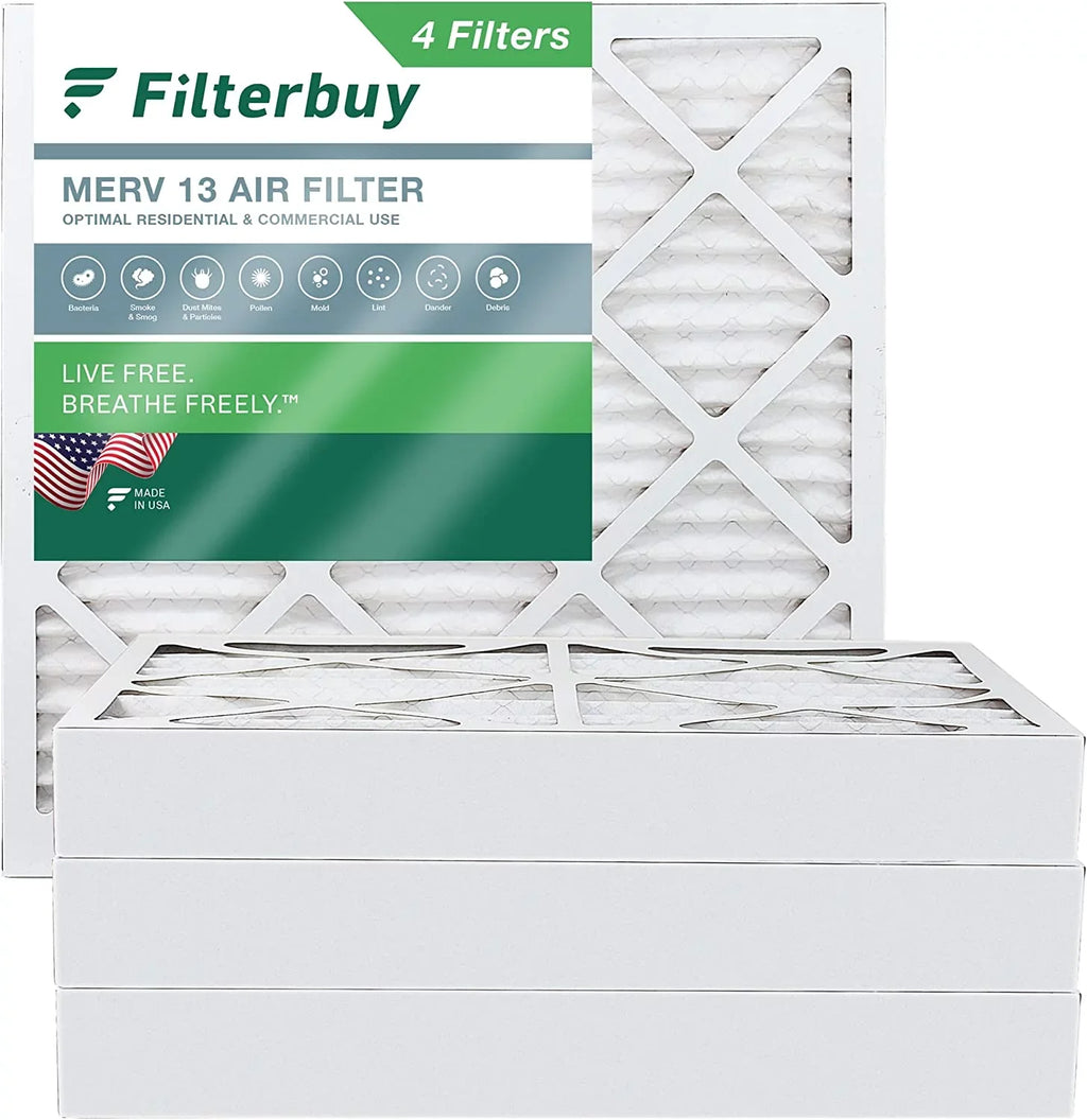 AC Air 13 Furnace 20x20x4 (4-Pack) MERV Filters HVAC Filterbuy Pleated