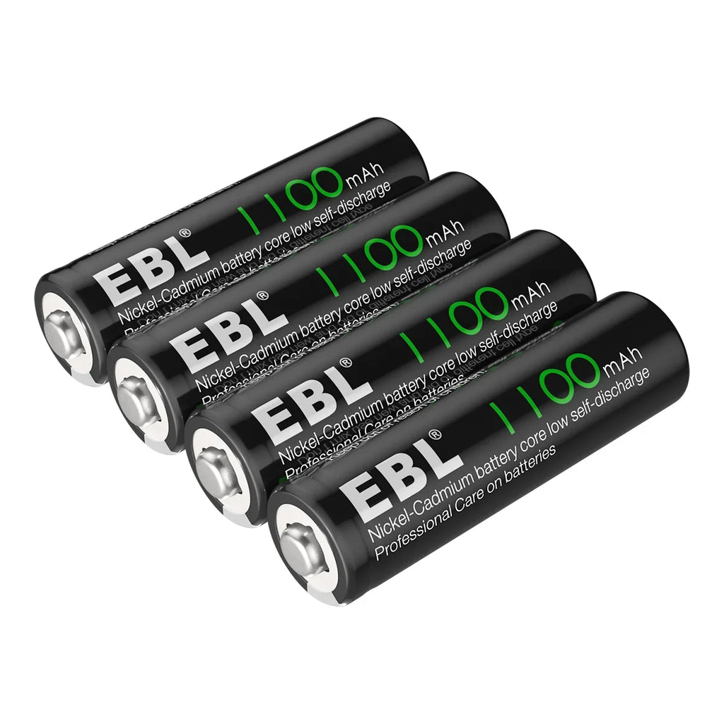 Double Long-Lasting Batteries 1.2 Batteries a AA (20 Volts Rechargeable Pack), EBL