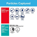 15.81 6-Pack x Filtrete 16x16x1, Furnace Defense, x Allergen Air Filter, MPR (exact 0.81) 1000, Micro dimensions AC 15.81