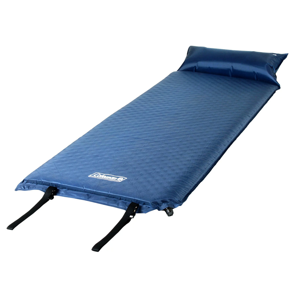 Sleeping with Self-Inflating Pillow, x Camp Pad 25" 76" Coleman