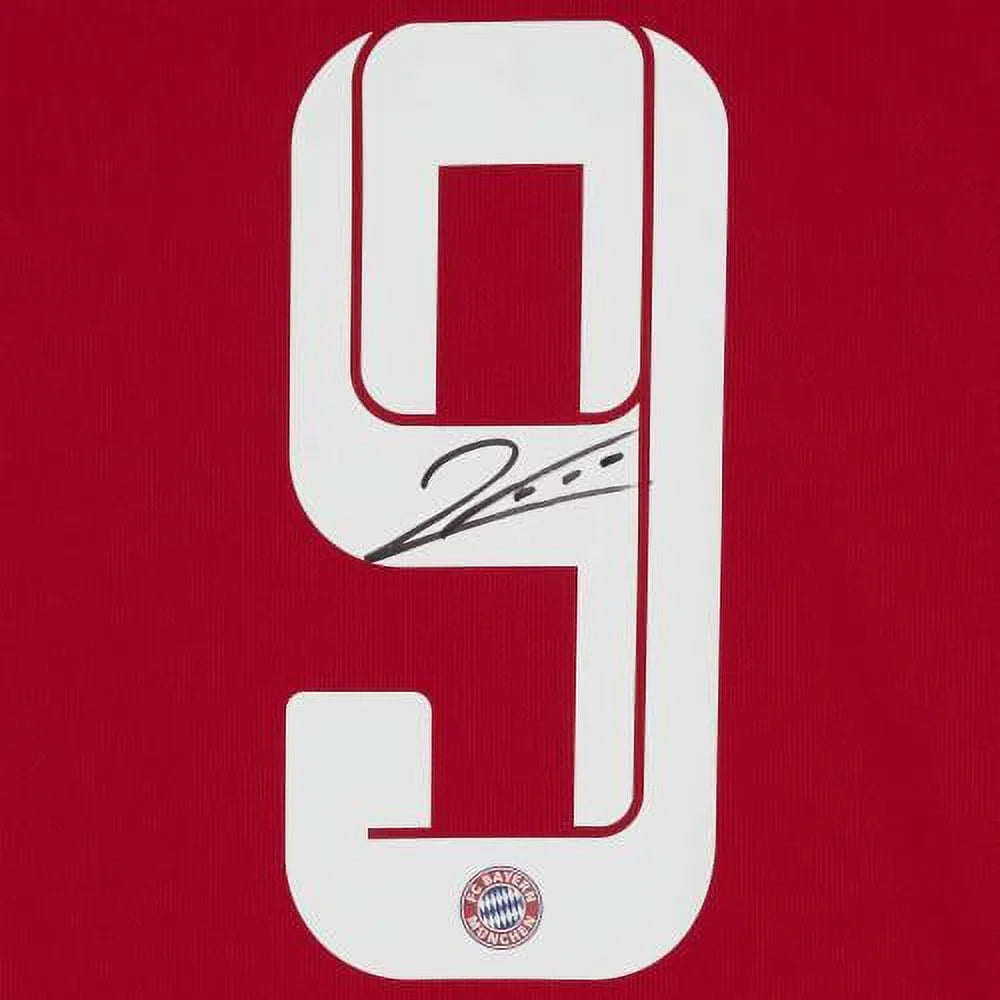 Bayern Jersey Robert -2022 Authentic Certified Munich Autographed Lewandowski Adidas Fanatics 2021 Red -