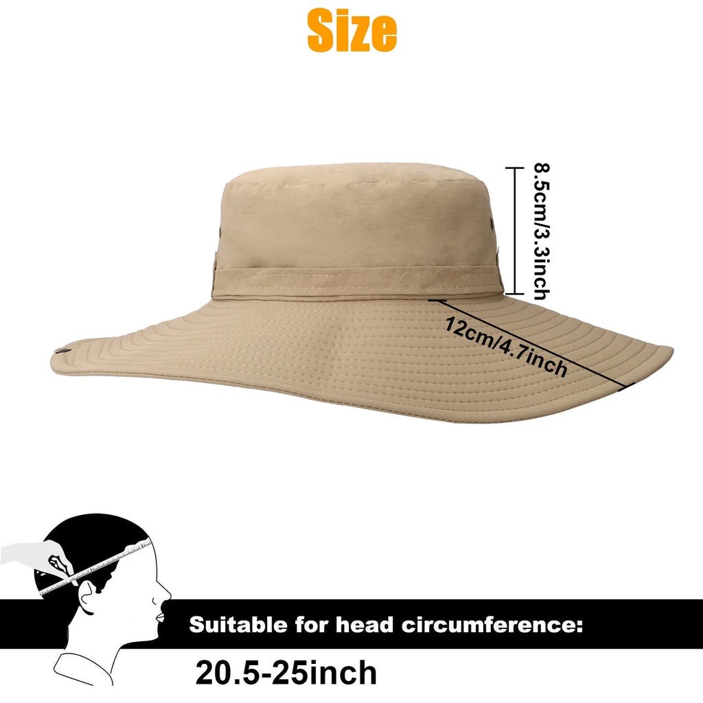 Wide Cap Hiking for Men UV Protection Garden Fishing Brim Bucket Women Hat Sun