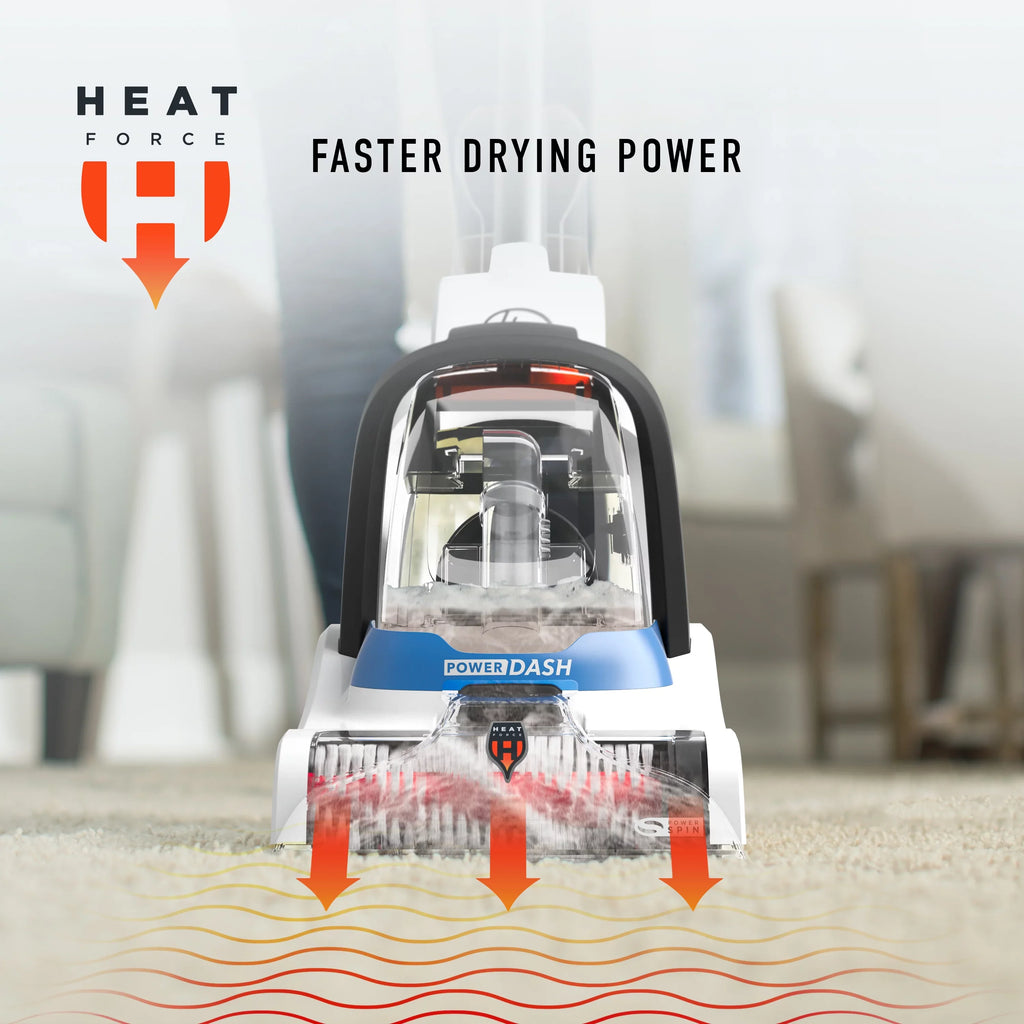 FH50710 PowerDash Brushes Carpet Hoover Antimicrobial with Compact Pet Cleaner Pet
