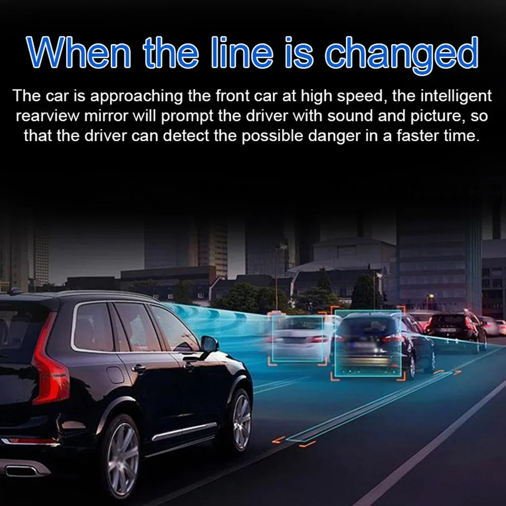 Recorder Car Camera Viewing 170 Camcorder Recorder Dual Auto Car Wide System Angle Docooler Car Cam Degree DVR Lens Dash Night Positioning Global Multi-language Video Navigation 10.26in