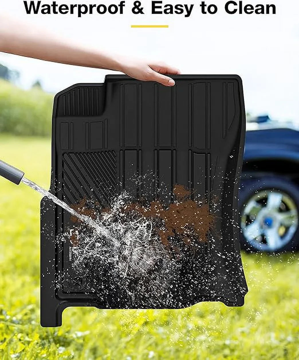 Full Row 4Runner 2014-2022 For 4Runner Mats Liners 3W Seat Fit Cargo Toyota Black 1st & 2013-2024/Lexus Set Mat & GX460 Trunk Car Floor Fit for Mats and GX460) Custom 5 Floor Liner 2nd &