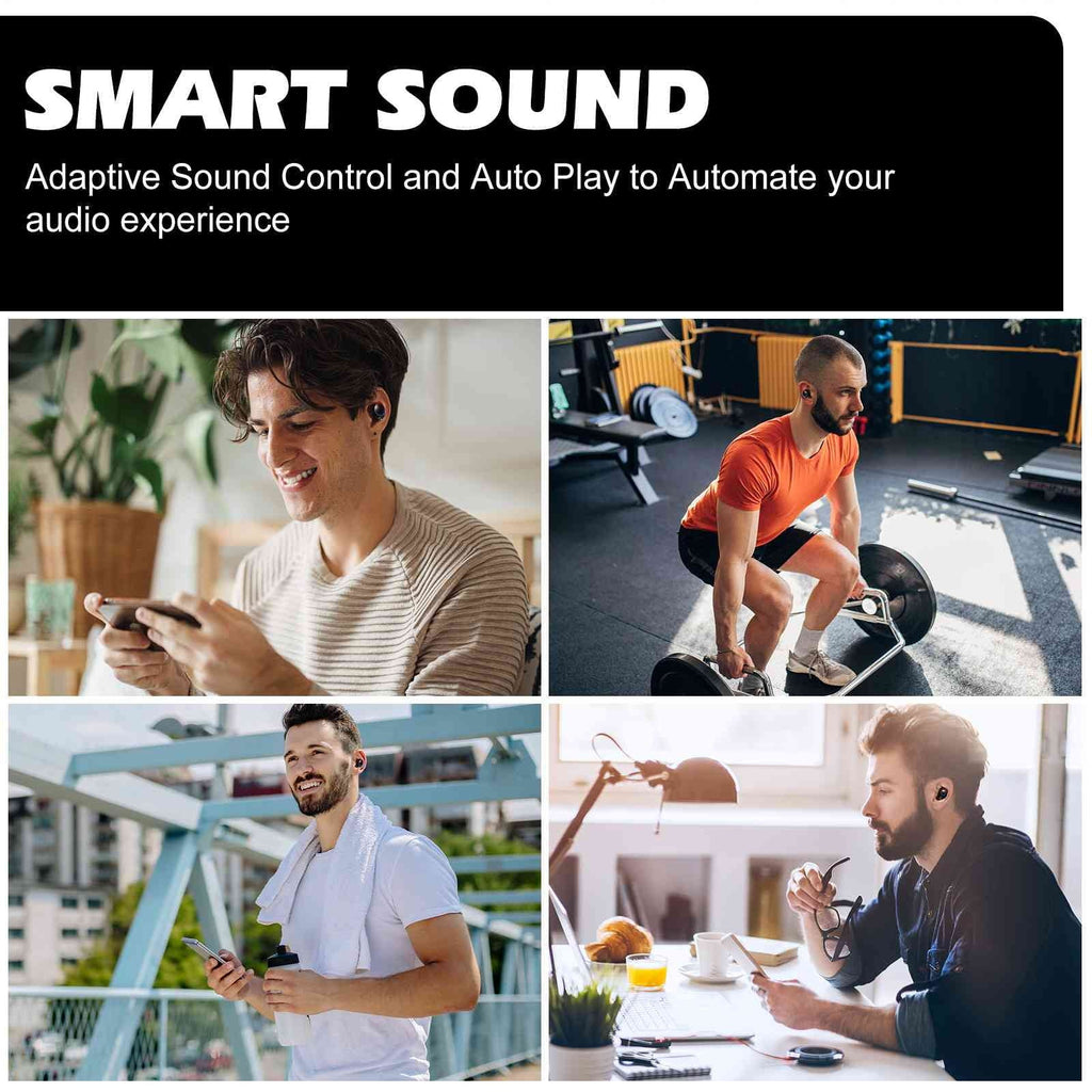 Case, Black, Dual M10 5.2 Resistance, Compatible IPX5 Bluetooth Bluetooth UrbanX Water Earbuds Wireless True Charging Connection, with Balanced, Connect, Lenovo + Bass Tab Boost