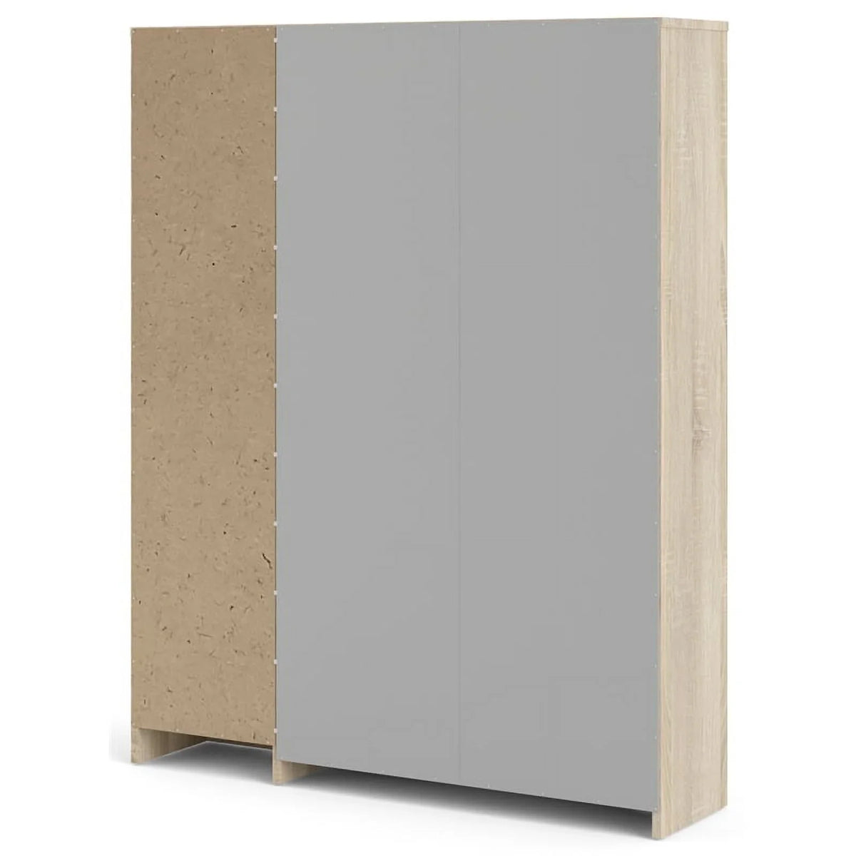 in & High 2 Allora with Gloss Drawer Oak-White 3 Cabinet Shoe Layers Door