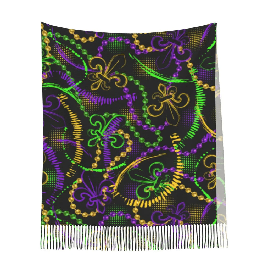 For Bingfone Shawl Women Scarf Cashmere Feel Warm Soft Neon Scarves Mardi Elegant Gifts- Winter Wrap Gras Large Art Print