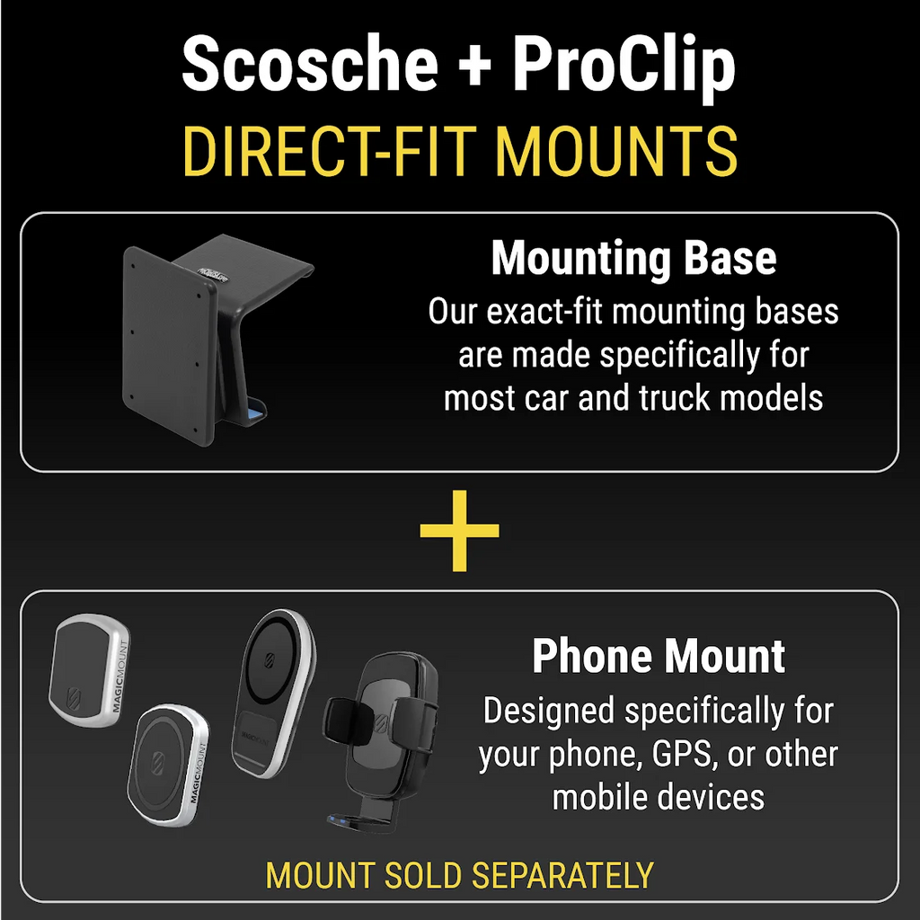 Only) PC855014 Center 2014-2018 Base Mount Silverado Scosche ProClip Compatible Chevy 1500 Series Dash with (Mounting
