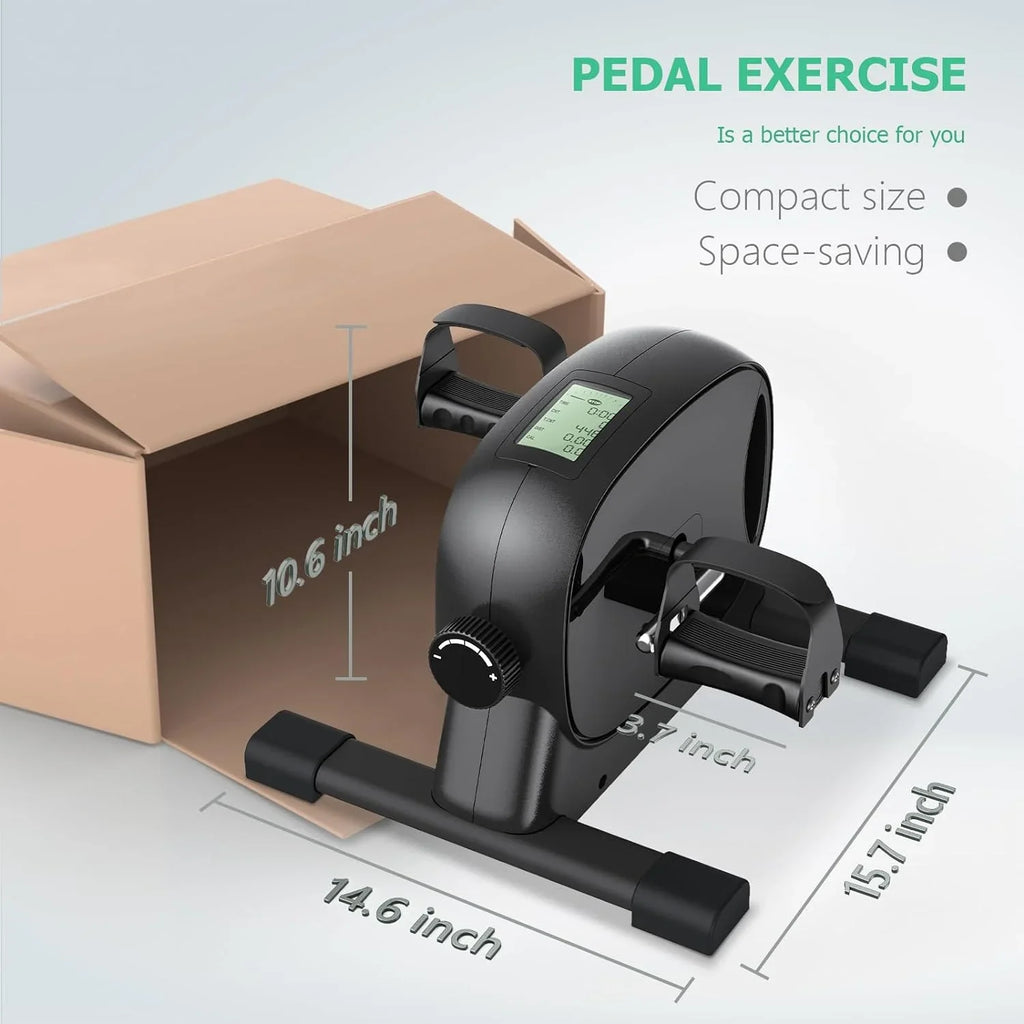 Exerciser for Bike Desk Leg Mini Exercise - Exercise Cyclace for Exerciser Workout Desk Cycle, Arm/Leg Home/Office Under Bike Pedal Portable