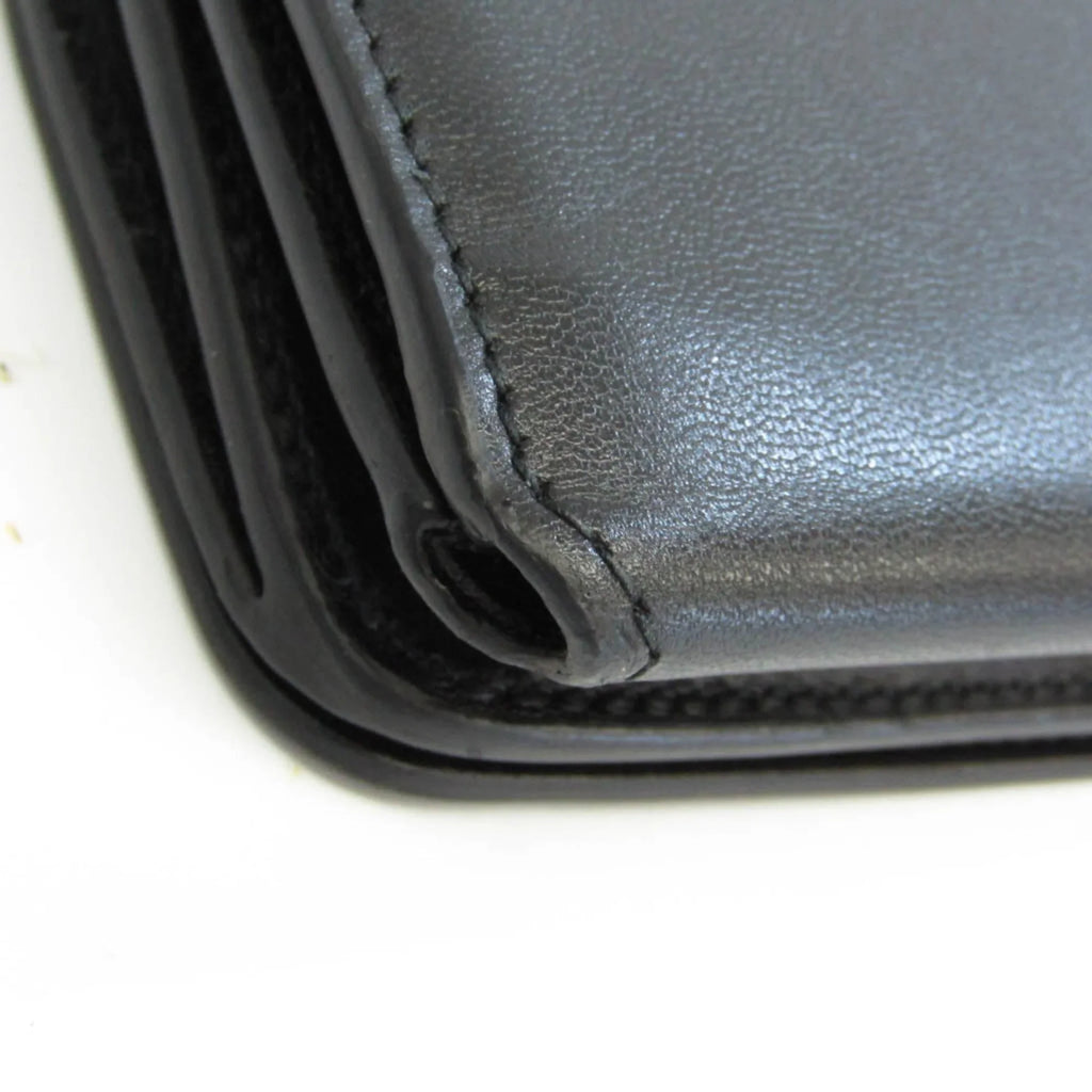 (Good) Men,Women 593813 Wallet Balenciaga Cache (tri-fold) Pre-Owned Black Mini Leather