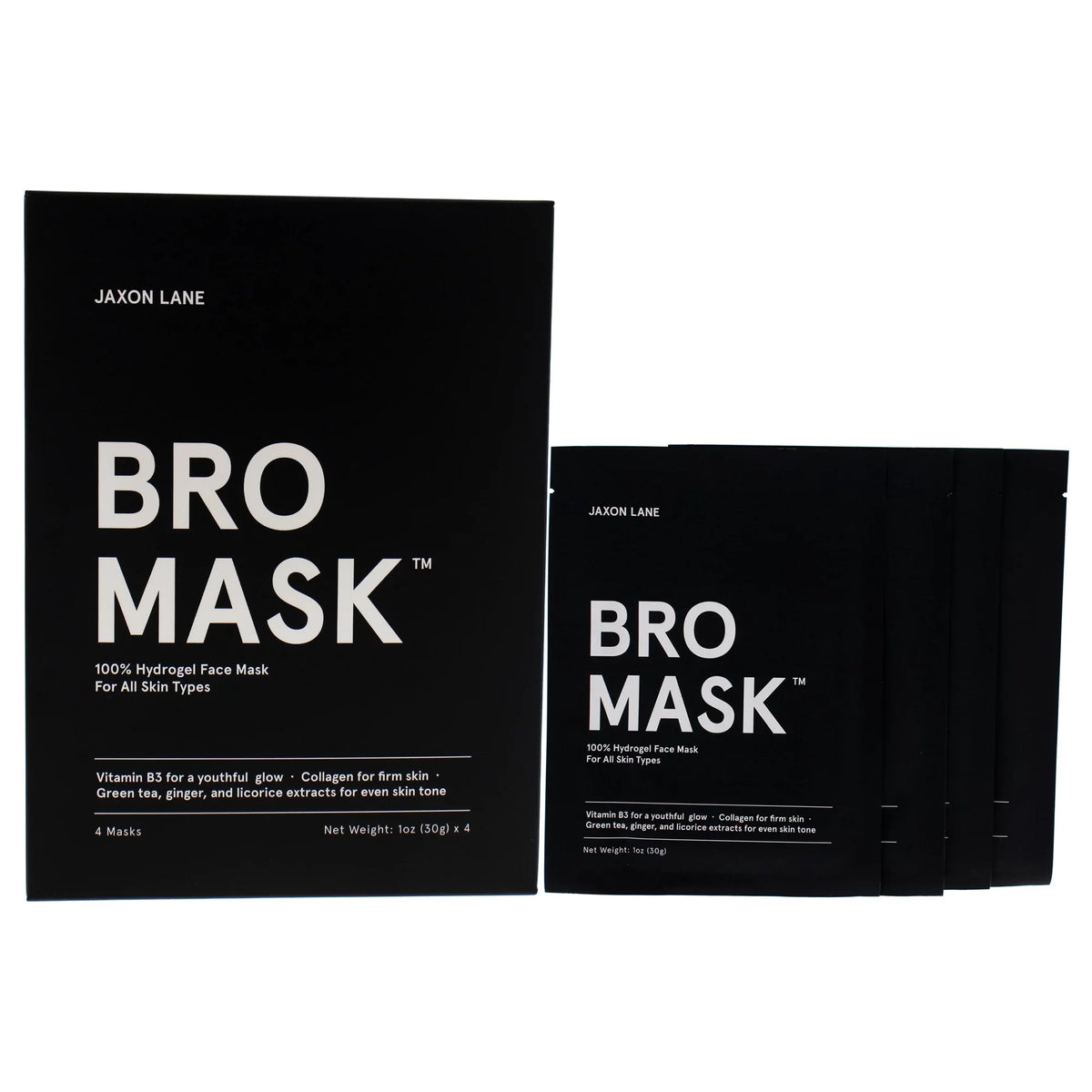 Jaxon 4 Pc Mask Sheet Lane Mask, Bro