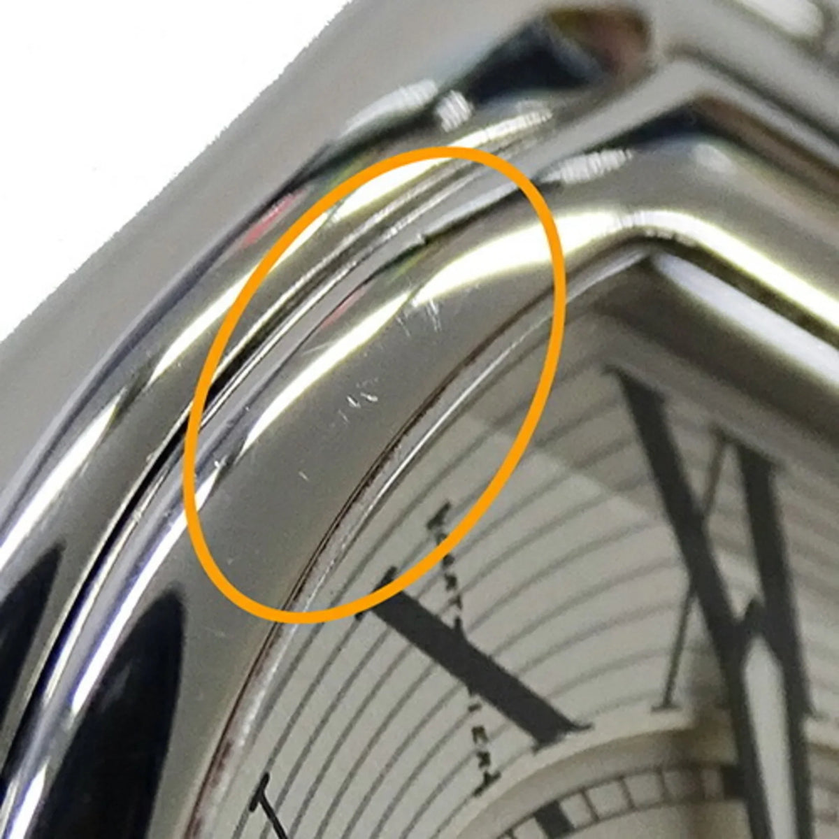 W62016V3 Polished Pre-Owned Roadster Cartier SM SS Silver Stainless Steel Date Watch Quartz Ladies (Fair)