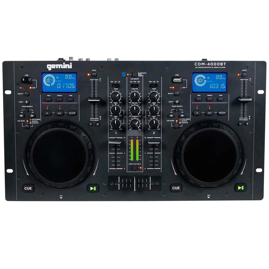 with Media AS-1500P Player Woofers & Speaker Package Active Bluetooth CD/MP3/USB Gemini DJ CDM-4000BT 15"
