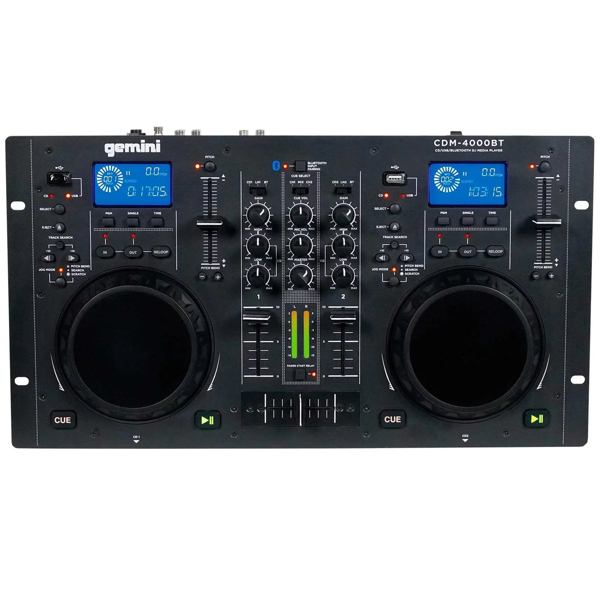 with Media AS-1500P Player Woofers & Speaker Package Active Bluetooth CD/MP3/USB Gemini DJ CDM-4000BT 15"
