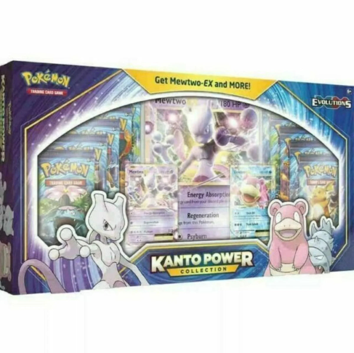 Card and Collection Mewtwo-EX Kanto Power Slowbro-EX Pokemon Games Trading
