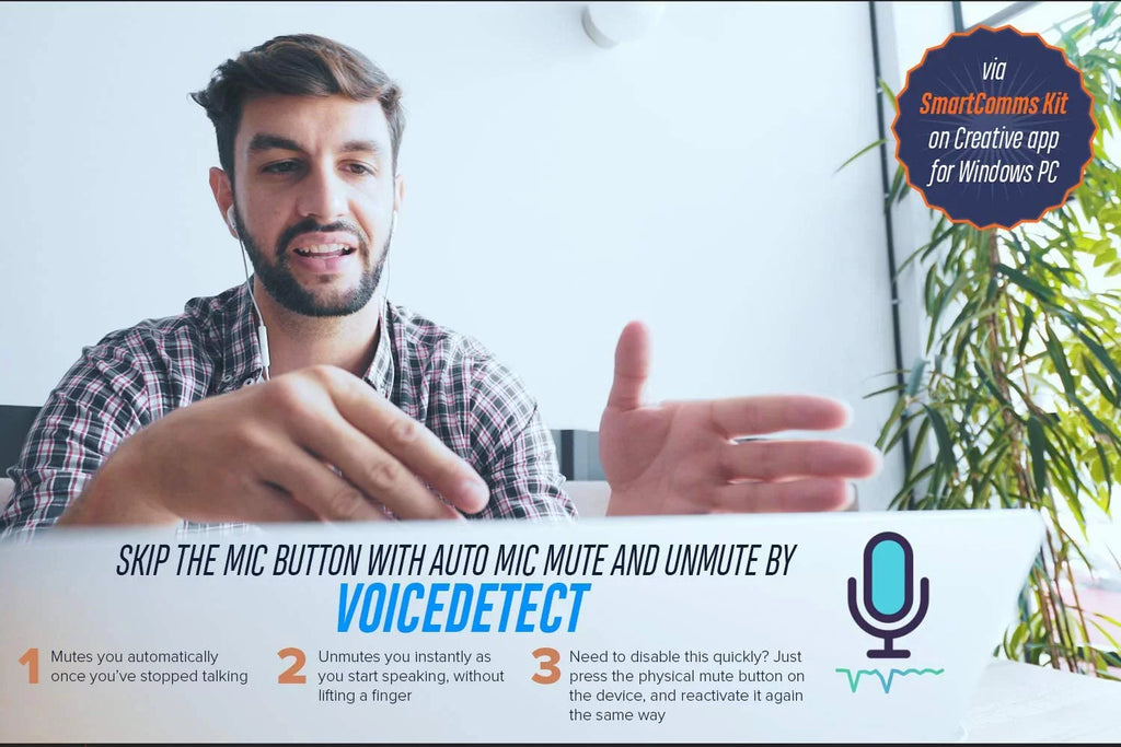 Sound Ft. DAC Mic Play! and Blaster Auto Hi-res 4 Adapter External Sound USB-C Mute/Unmute, VoiceDetect