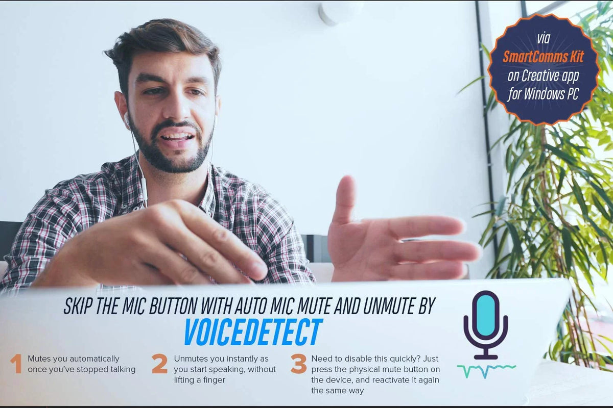 Sound Ft. DAC Mic Play! and Blaster Auto Hi-res 4 Adapter External Sound USB-C Mute/Unmute, VoiceDetect