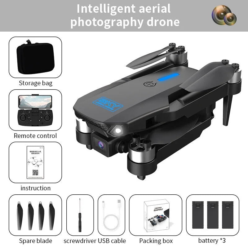 4K HD Drone Range FPV, Quadcopter, Camera - WiFi RC - Foldable E88Max JahyShow AirMaster Long