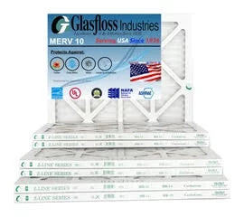 (Actual x Size: -Qty:12 Made Furnace 10 USA Glasfloss 13.5 inch) MERV 17.5x7/8 - - - Air in Filter 14x18x1