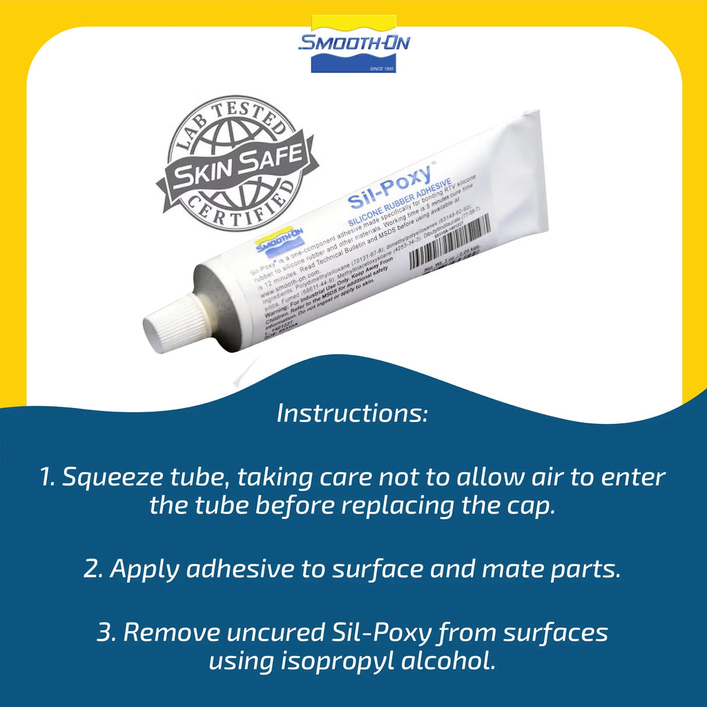 Rubber SIL-Poxy Adhesive Tube Silicone Ounce - 3 -