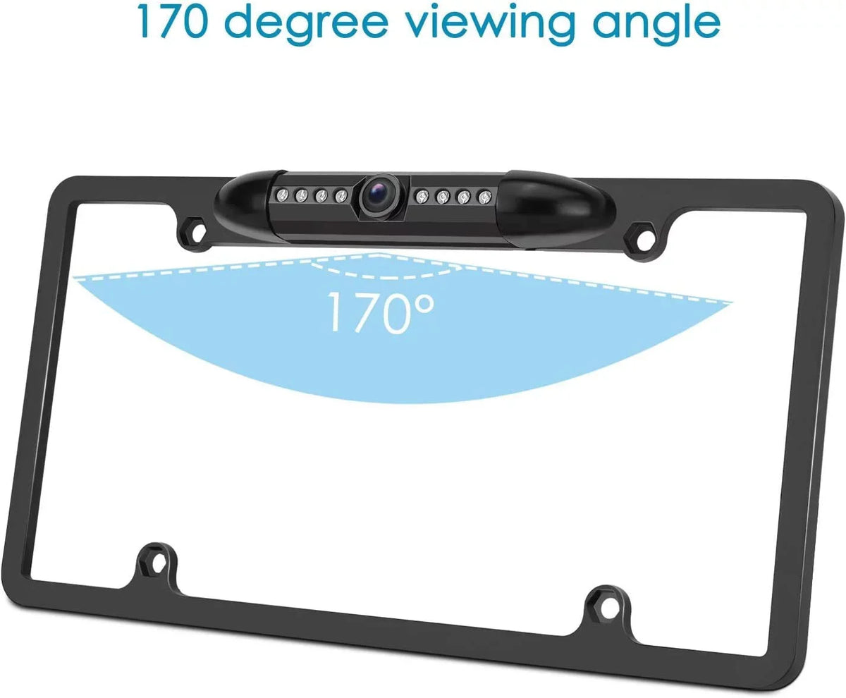 Rearview Black ALPINE Frame INEW970HD Plate for Absolute Camera License INE-W970HD Backup