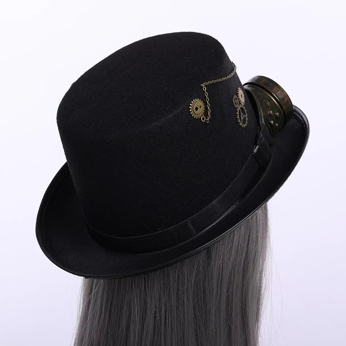 Goggle Hallo with Unisex Hats Hat Gothic Punk Steampunk Top GRACEART
