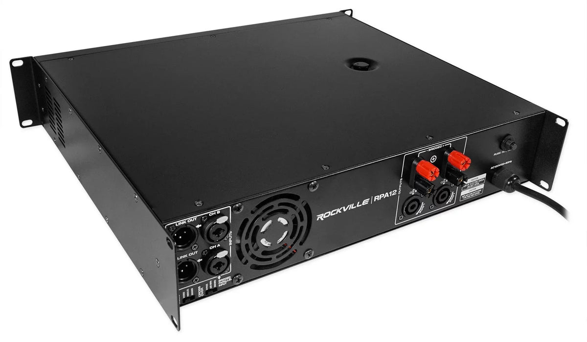 18" Amplifier+Cable Subwoofer Pro SBG1188 DJ PA 2-Channel Sub+5000w Rockville