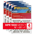 Filter, Defense, Air Filters 16x20x1 4 Filtrete 11, MPR 1000 Allergen MERV