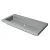 Solid ALFI ABCO40TR Trough Matte for Bathroom brand Sink 40" Concrete the Gray