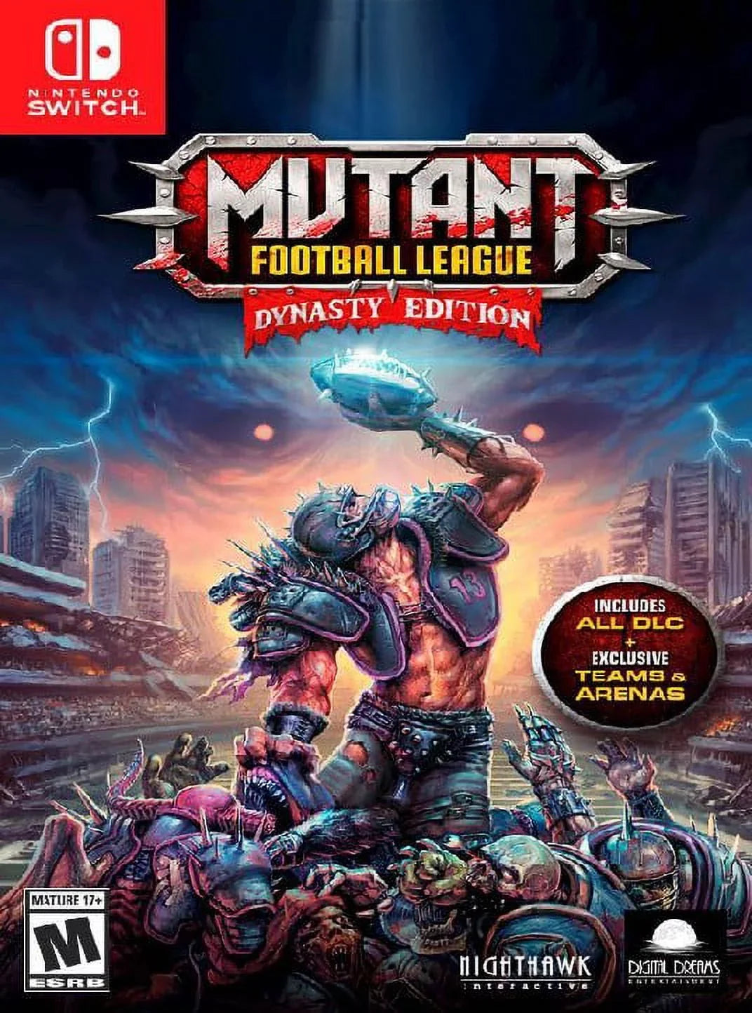 Mutant Game 2018) (Nintendo Dynasty (Refurbished) Edition Restored League Football Video Switch,