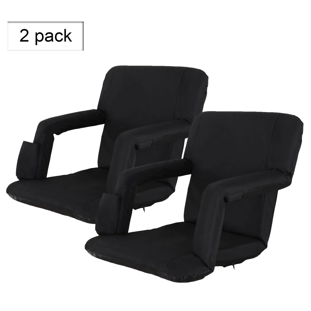 (2 ZENY Pieces) Black Seats Stadium