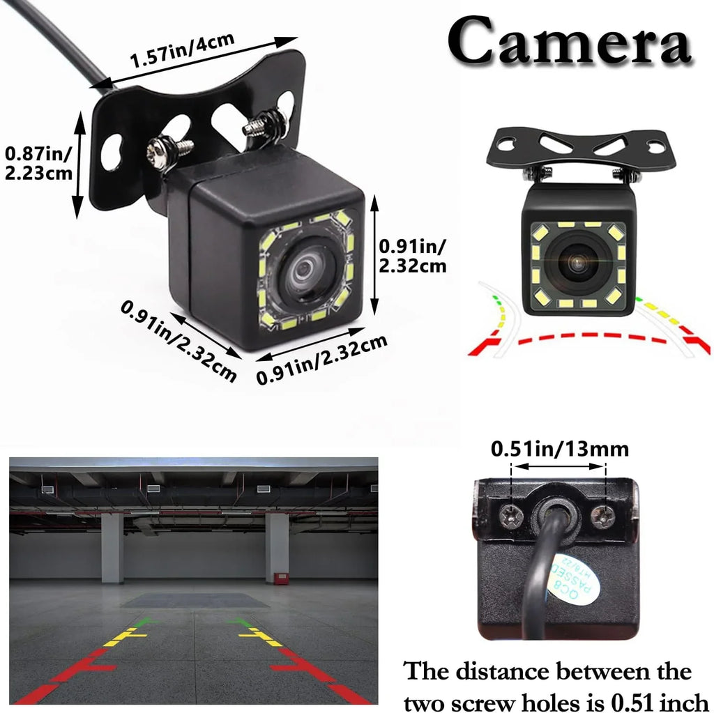 170° Waterproof Including Aienxn 12 Car Vision View Car Night Angle View Camera, HD Wide Camera Rear Backup