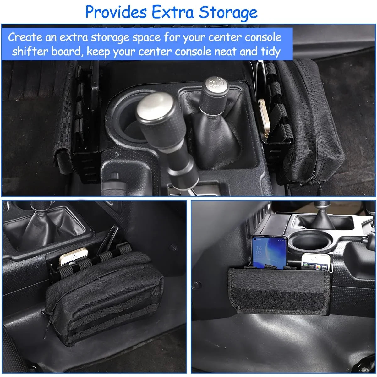 Compatible Black,Height Toyot@ Box Tinki Shifter Storage Car 5.3in,1PCS 2007-2021, FJ with Cruiser