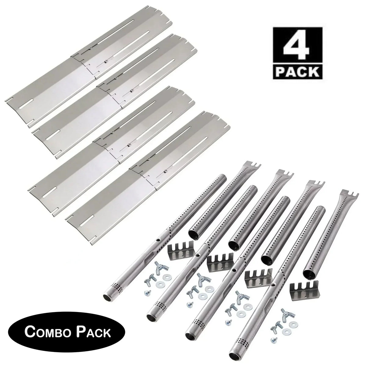 Four Charmglow, other Forge Gas Heat Universal Models of and Burners Set Brinkmann, Manufactureres Four Plates Grill from for Kenmore, and Master