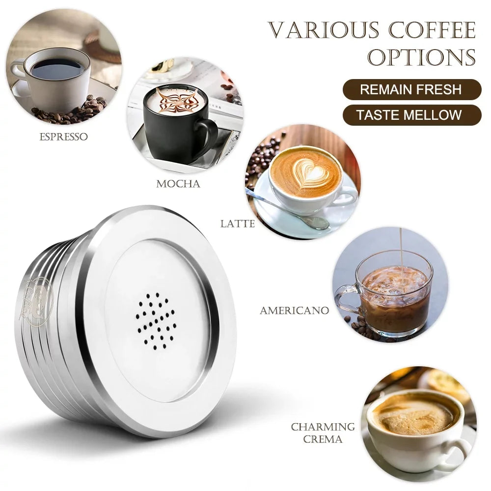 Compatible Suzicca Filter Steel Reusable Capsule Capsules Stainless Delta Reusable Cup with Q Coffee Coffee
